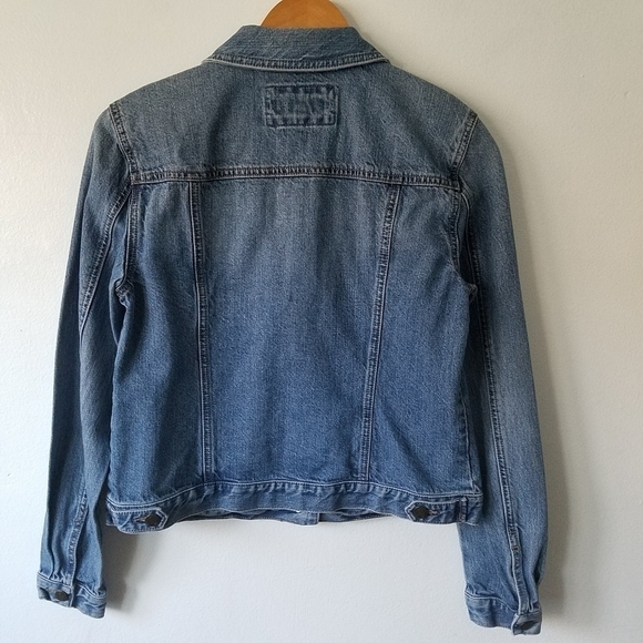 Loft Denim Blue Button Longsleeve Jacket Cotton Size Small - Picture 2 of 10